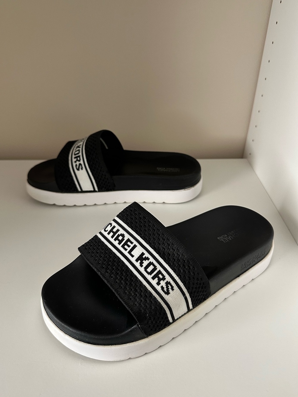 Michael Kors Turner Knit Slides